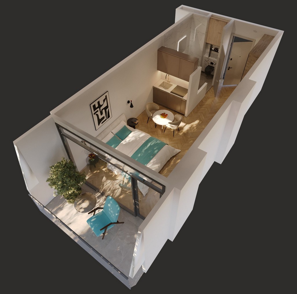 Floor plan Studio, 32.3 m²