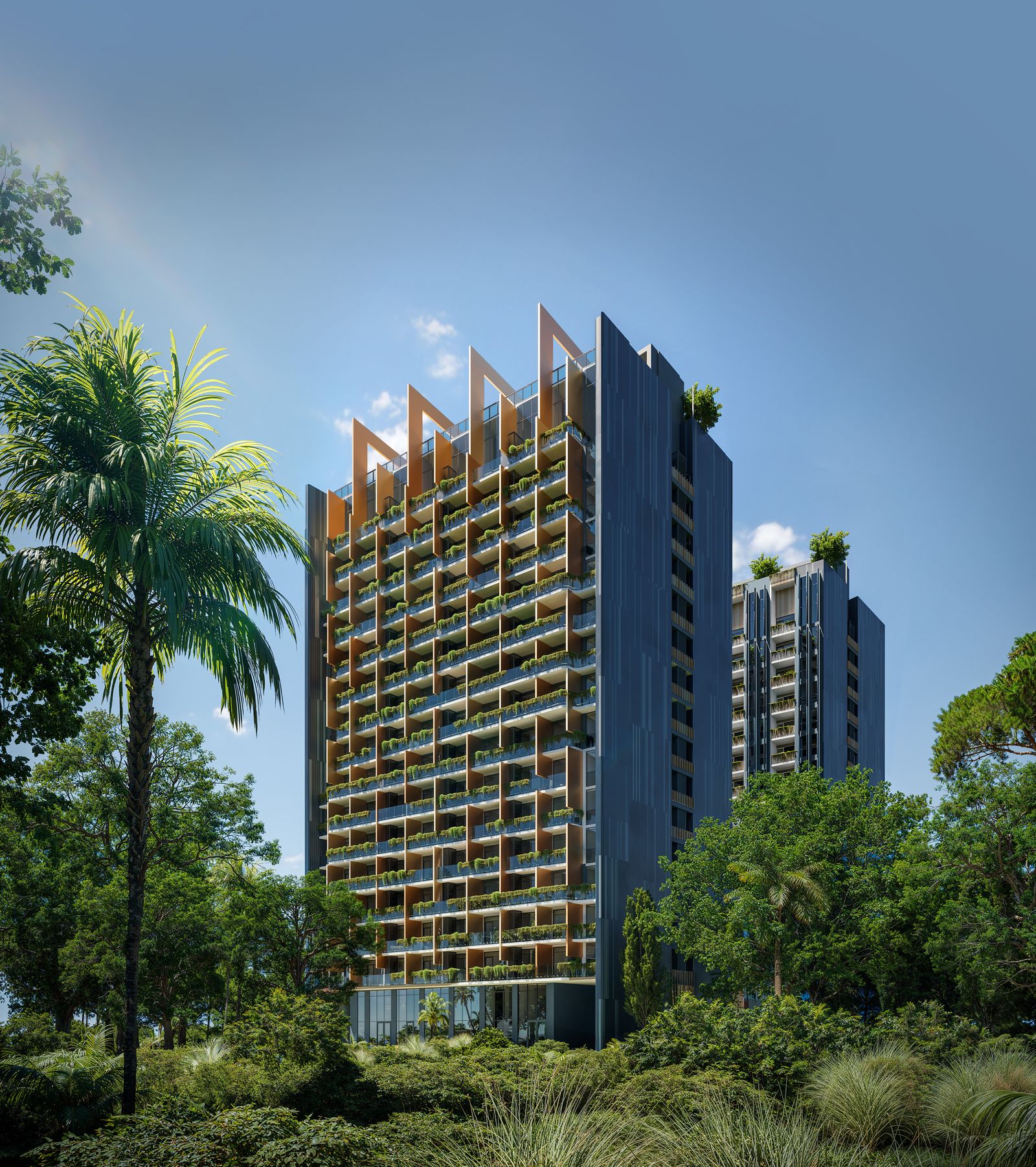 Reverance Living Batumi — Gesamtansicht der beiden Wohntürme